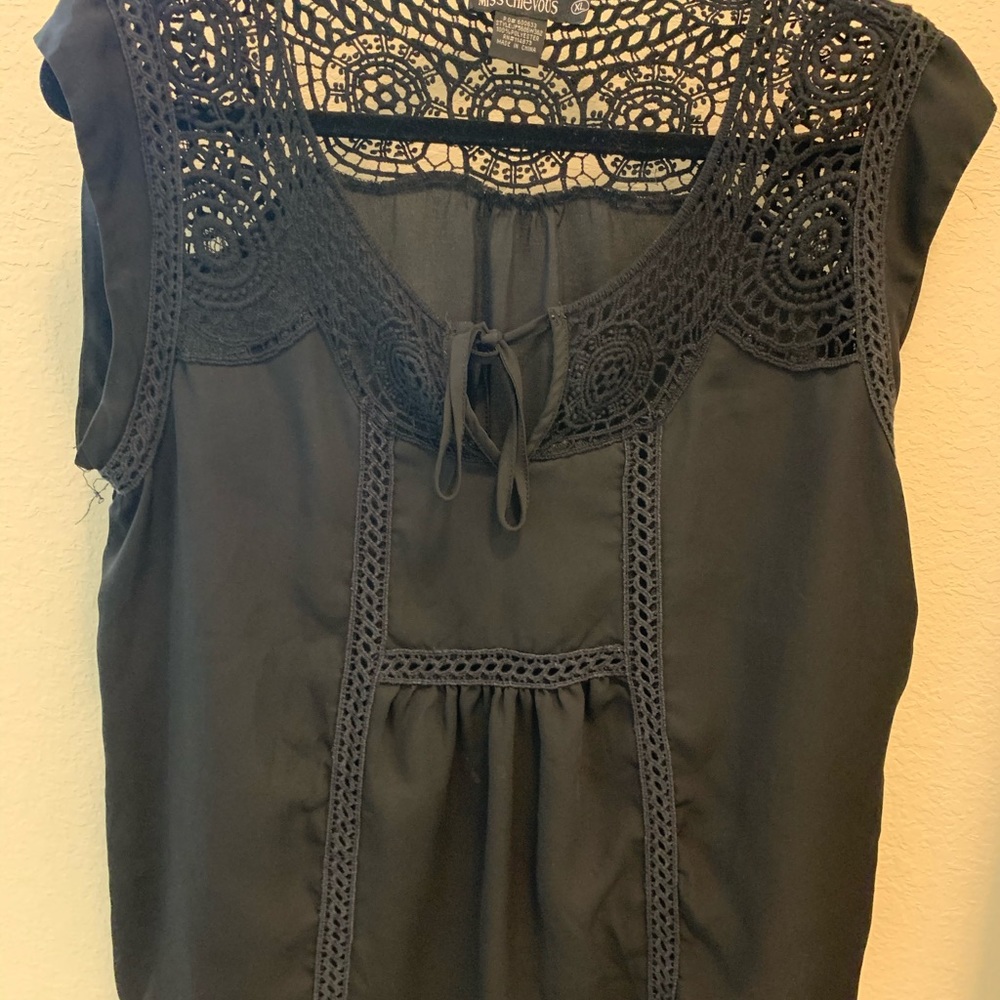 Black blouse size extra large